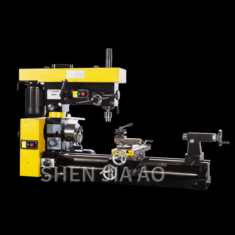 CT750 Многофункциональный сверлильный и токарно фрезерный станок Настольный три в