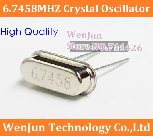 Высококачественный кристаллический осциллятор 6 7458 МГц м Пассивный Кварцевый