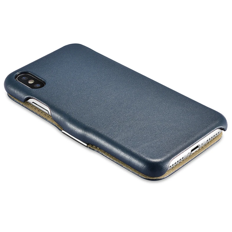 Оригинальный чехол ICARER из натуральной кожи для iPhone XS MAX роскошный флип XR/XS MAX/X