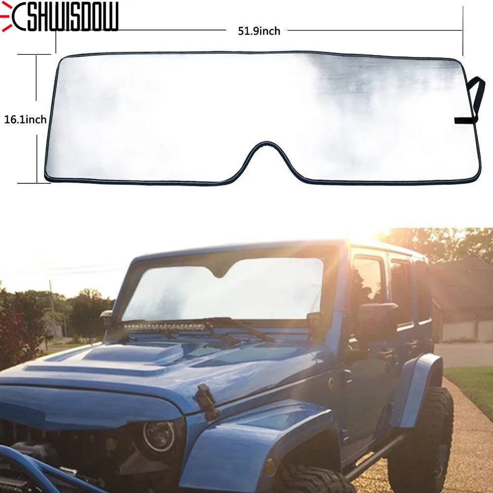 Солнцезащитная шторка для лобового стекла теплоизоляция Jeep Wrangler защита от
