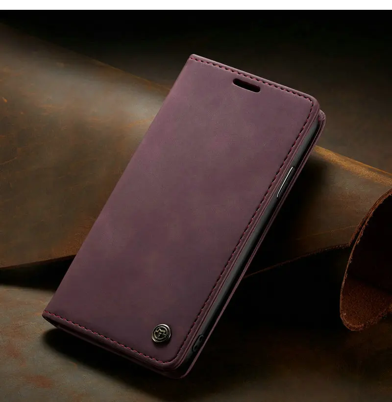 Чехол CaseMe для iPhone XR X 6 s 7 8 Plus Роскошные Ретро слоты для карт тонкий кошелек Флип кожаный чехол для телефона iPhone Xr Xs Max