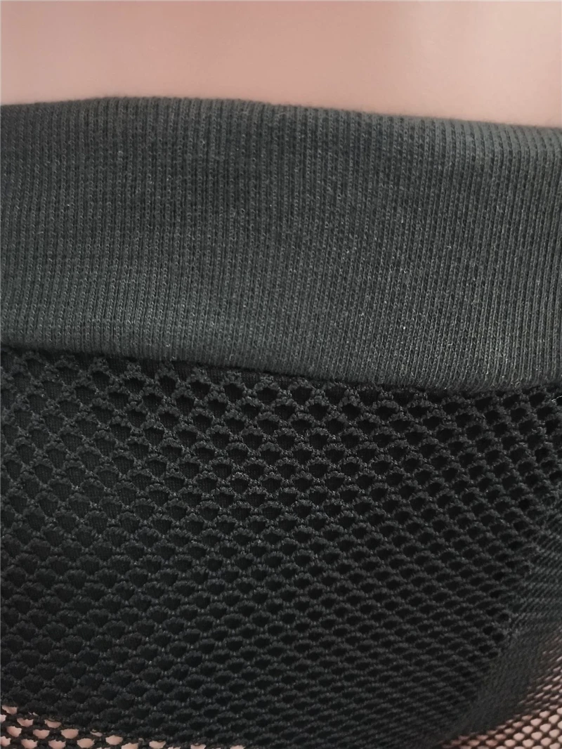 Комплект из двух предметов с ажурной сеткой укороченный топ круглым вырезом и