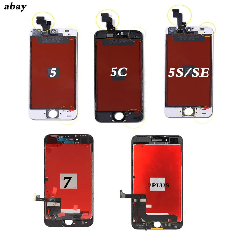 ЖК-экран для iPhone 5 5C сменные детали 7 plus качество AAA дигитайзер сенсорный экран в