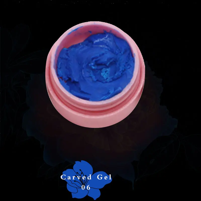 Carved Gel 06 Роскошный Гель-лак для ногтей, 1 шт., акриловый рисунок, УФ, цветной, для рисования, кончик для ногтей, сделай сам, дизайн ногтей/3D резное моделирование, скульптура, Гель-лак - Цвет: Carved Gel 06
