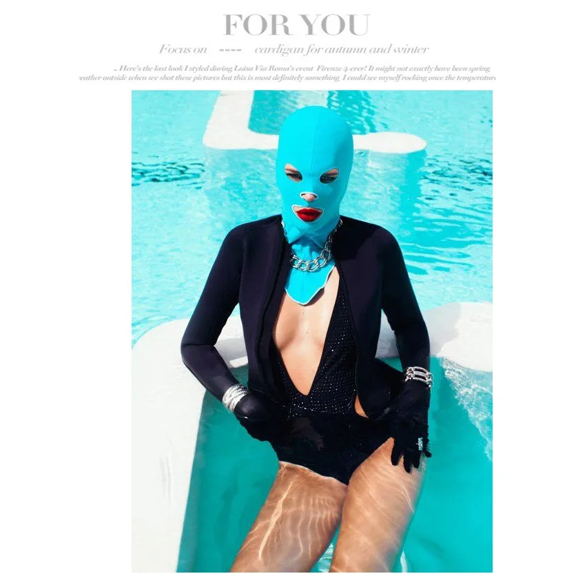 Для мужчин женщин Смешанные цвета Facekini маска для плавания Гидромайки Ухо
