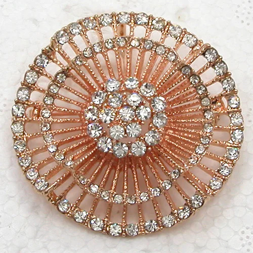 

Clear Rhinestone Flower Pin brooches C2092 A5