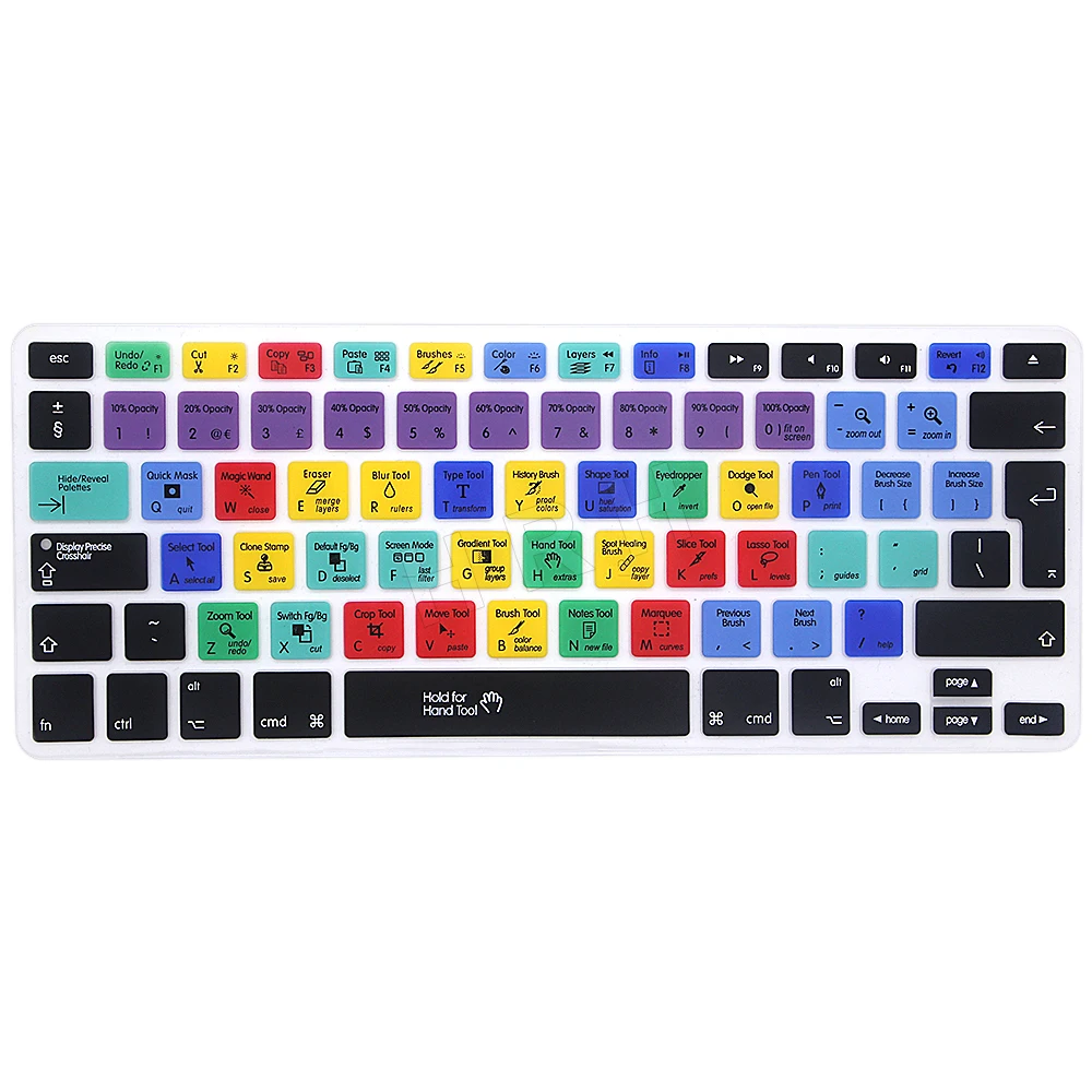 For Iphone Macbook Pro Air 13 15 17 Kc Adobe Photoshop Shortcut Keys Keyboard Protector Skin Film A1278 | Компьютеры и офис