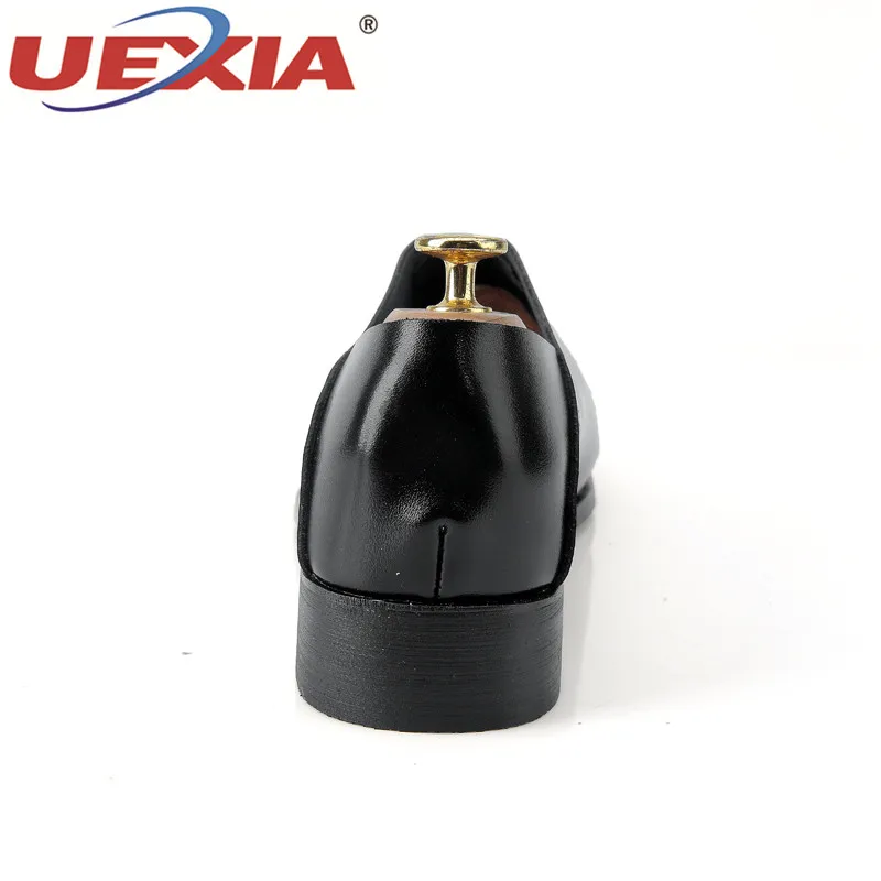 UEXIA обувь Для мужчин Кожаные модельные туфли Острый носок офисные Баллок