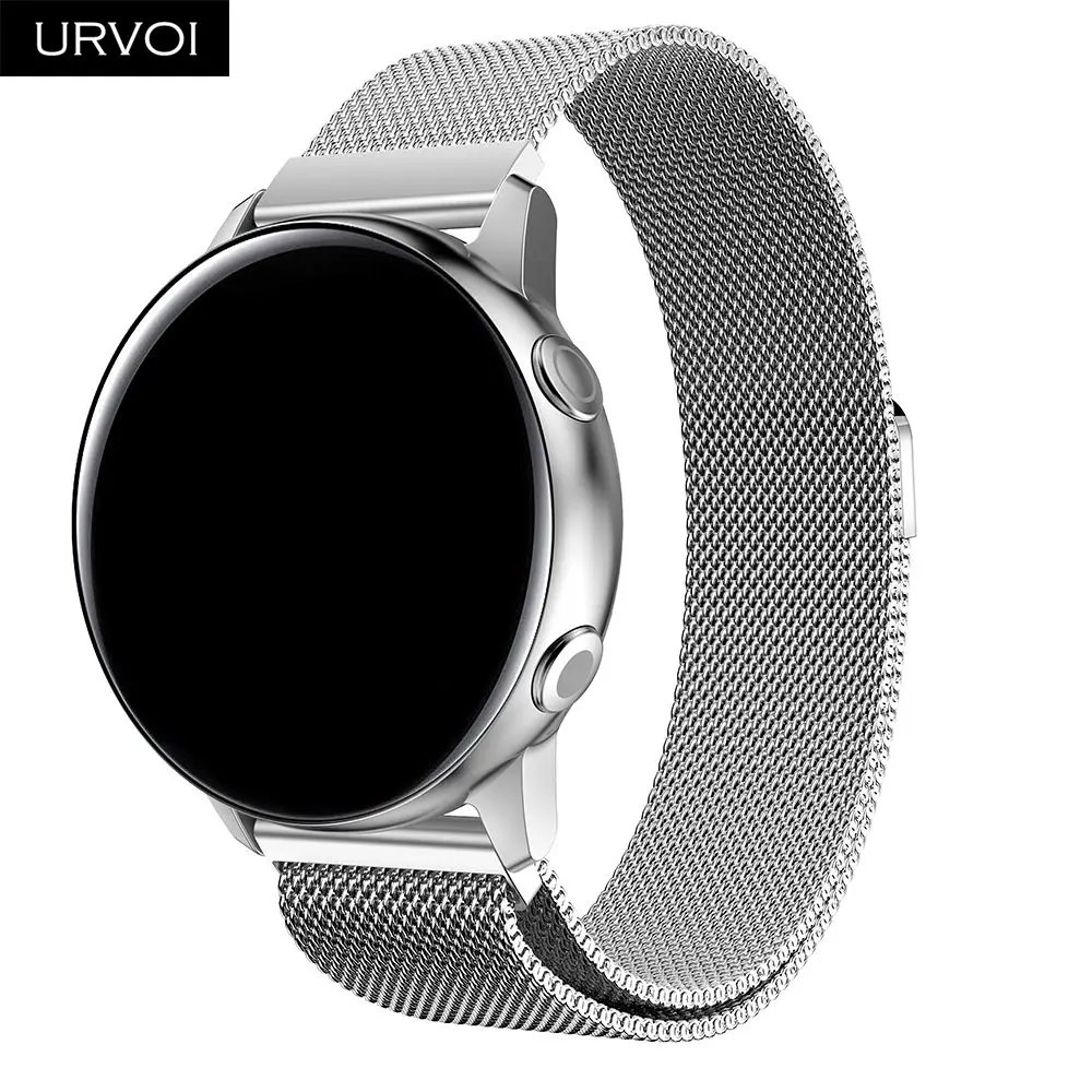 URVOI Миланская петля для Galaxy watch активный ремешок для Galaxy watch нержавеющая сталь Магнитная Регулируемая пряжка с адаптером