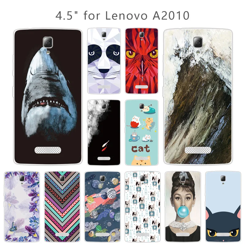 Мягкий ТПУ чехол для мобильного телефона Lenovo A2010 мягкий из прозрачный