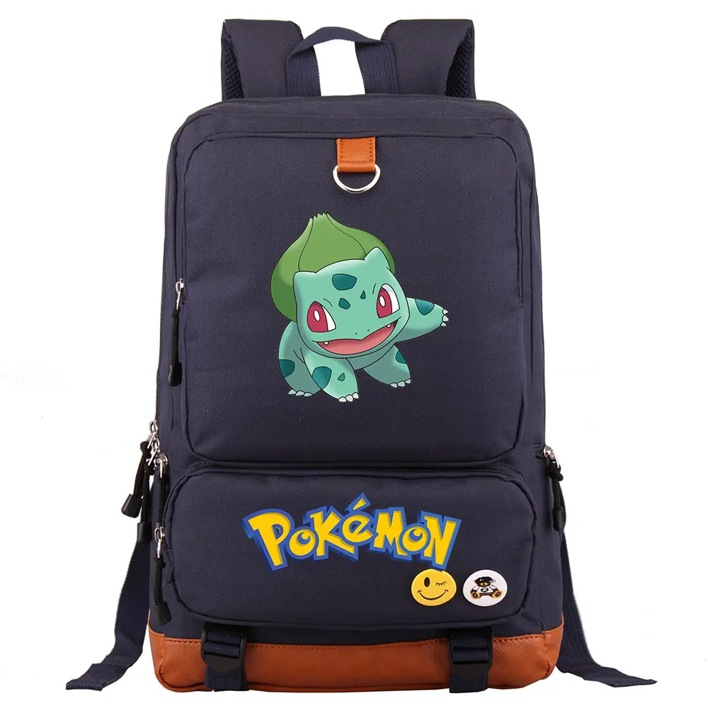 18 Аниме Сквиртл Пикачу Charmander Gengar мальчик девочка школьная сумка для женщин рюкзак для подростков школьные сумки холст для мужчин студенческий рюкзак - Цвет: 18