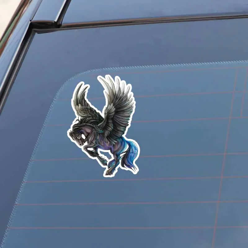 YJZT 11CM*15.5CM Originality Car Styling Flying Horse PVC Sticker Decal Graphical 5-0774 | Автомобили и мотоциклы
