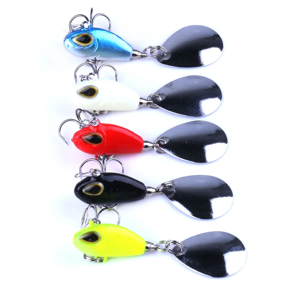 

HENGJIA 1PC Metal Spoon VIB Fishing Lure 2.5cm Artificial Hard Bait Sinking Fishing Tackle
