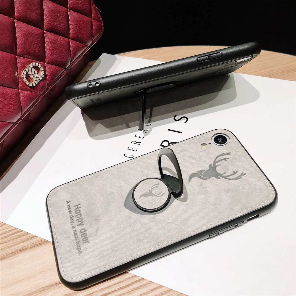 CBL кольцо ткань противоударный чехол для iphone 7 Plus 8 6 6s X XS XR телефона максимальный |