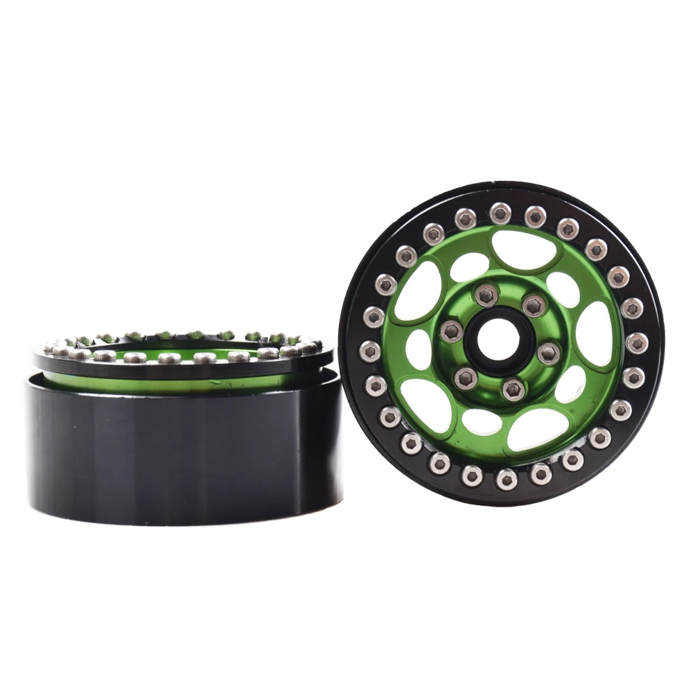 4 шт. металлические 1 9 &quotBeadlock Колесные диски для 1/10 Масштаб Rc Гусеничный Traxxas TRX