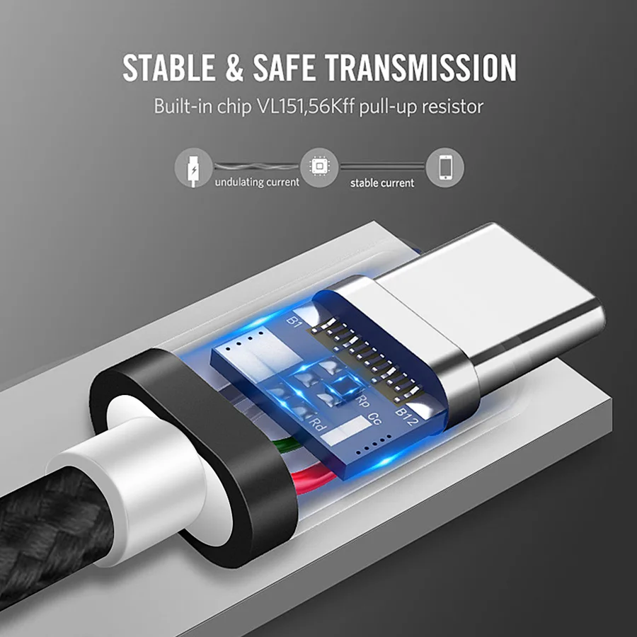 CBAOOO 1/2/3 м кабель Micro USB и кабель Тип C кабель для iphone кабель кабели для мобильных телефонов для samsung huawei Xiaomi LG Andriod Microusb