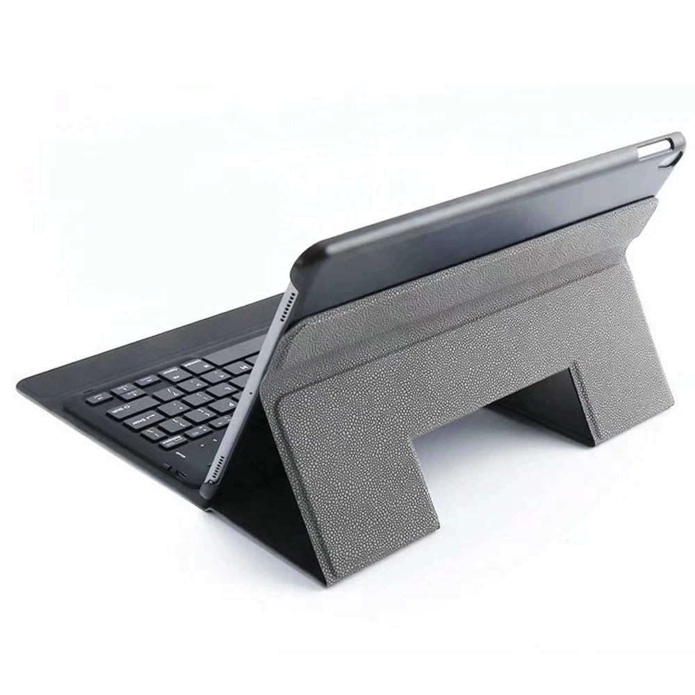 3в1 Беспроводная Bluetooth клавиатура Folio Stand Роскошный кожаный чехол + 1x Защита экрана