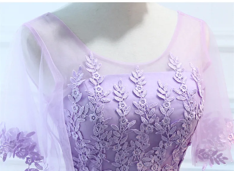 Robe De Soriee новые лиловое платье подружки невесты фиолетового цвета для девочек с