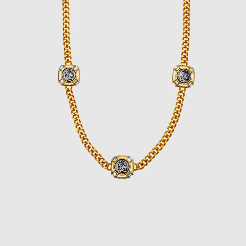 Винтажное ожерелье с портретом аморота золотого цвета|fashion necklace|necklace fashionvintage