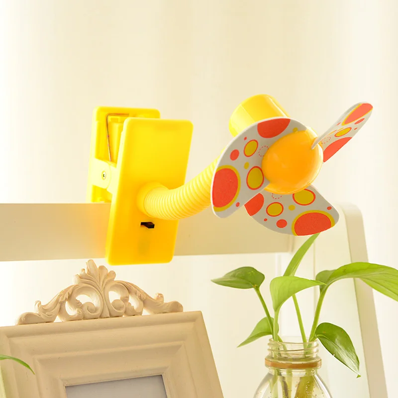 BOHS детская кроватка вентилятор мини портативный зажим Usb зарядка для общежития