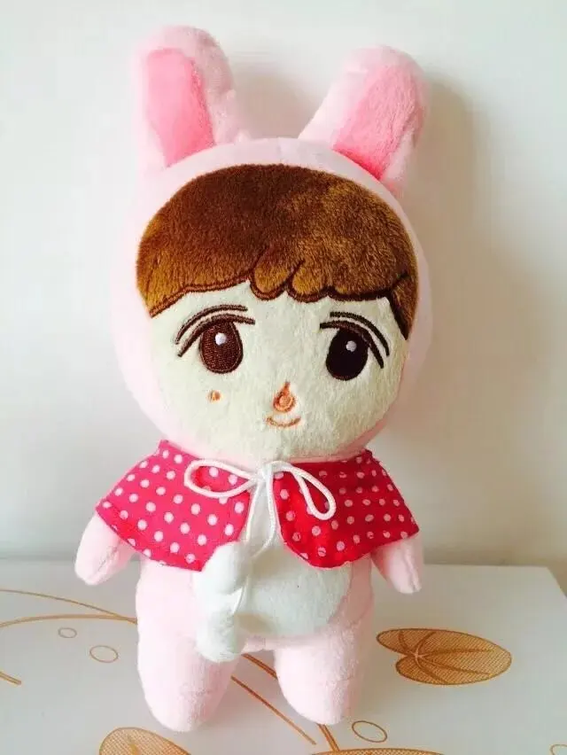 LAY Rabbit 23 см KPOP EXO Плюшевые Куклы Kawaii Корея Мода суперзвезда Kyungsoo D.O Baek Хюн Чан Ёль Кай фигурка плюшевые игрушки для девочек подарок - Цвет: LAY Rabbit