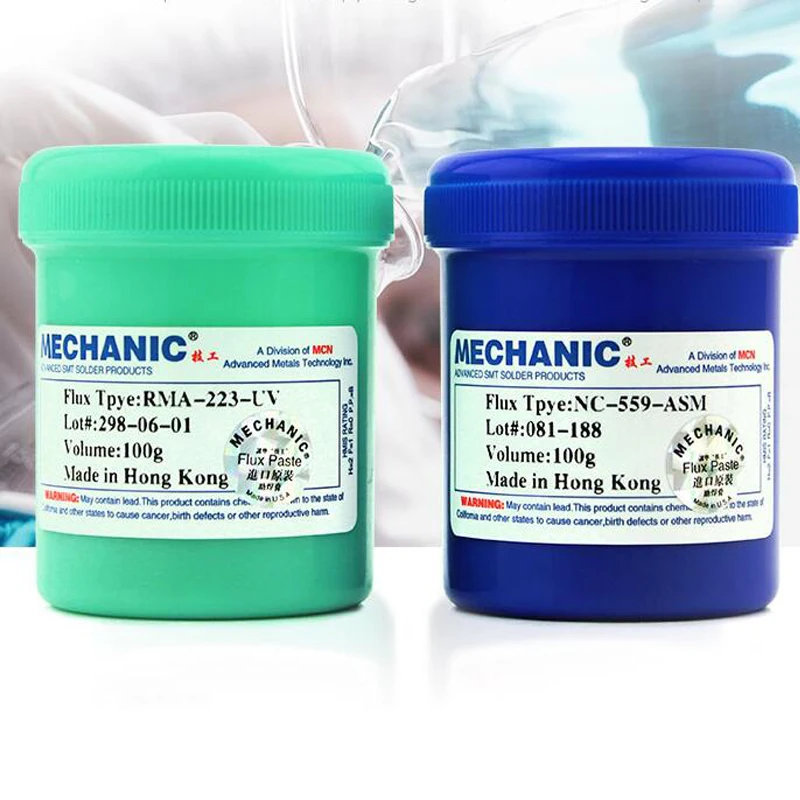 MECHANIC синяя сварочная паста для пайки без содержания свинца и NC 559 ASM 100 г|welding paste|flux