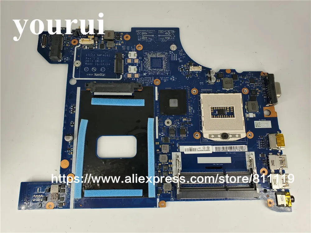 

yourui AILE2 NM-A161 Motherboard for Lenovo Thinkpad Edge E540 Motherboard PGA947 DDR3L 100% tested