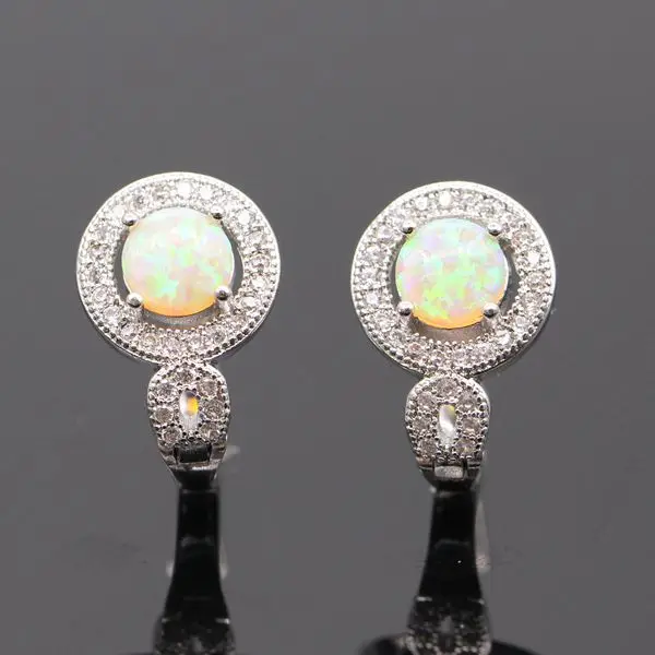 Новейшие красивые серьги с огненным опалом золотого цвета огненный опал ААА