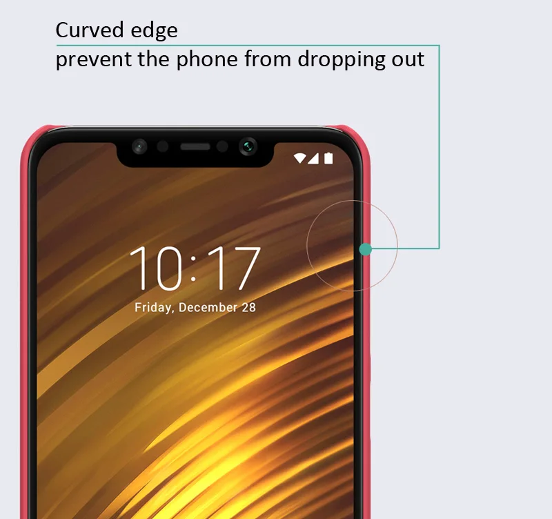 Матовый чехол NILLKIN для Xiaomi Pocophone F1 Poco жесткий Пластик чехла задней панели |