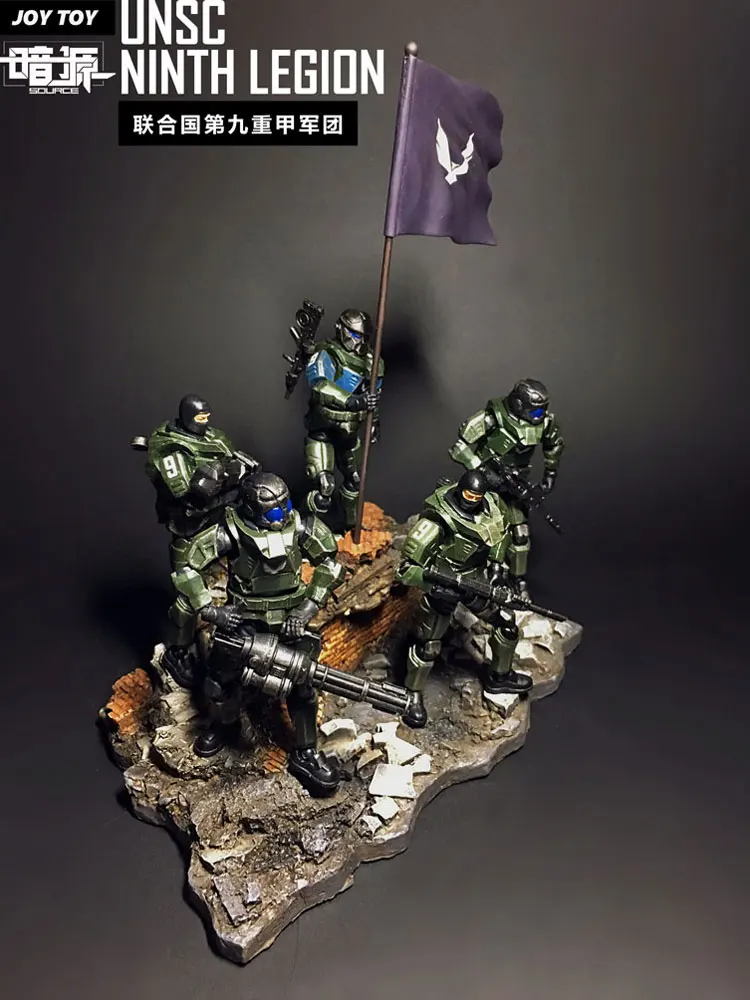 JOY TOY 1:27 солдатики фигурка UNSC девятый Легион Военные солдаты(5 шт./лот) подарок на праздник/день рождения новая коробка R4011