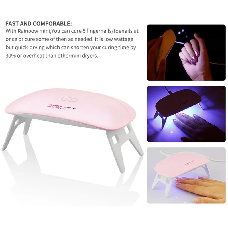 УФ светодиодная лампа ROSALIND для ногтей ультрафиолетовая всех видов гель лака