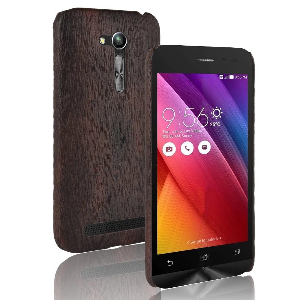 Новое поступление деревянный зернистый чехол для ASUS Zenfone Go ZB452KL на заднюю панель
