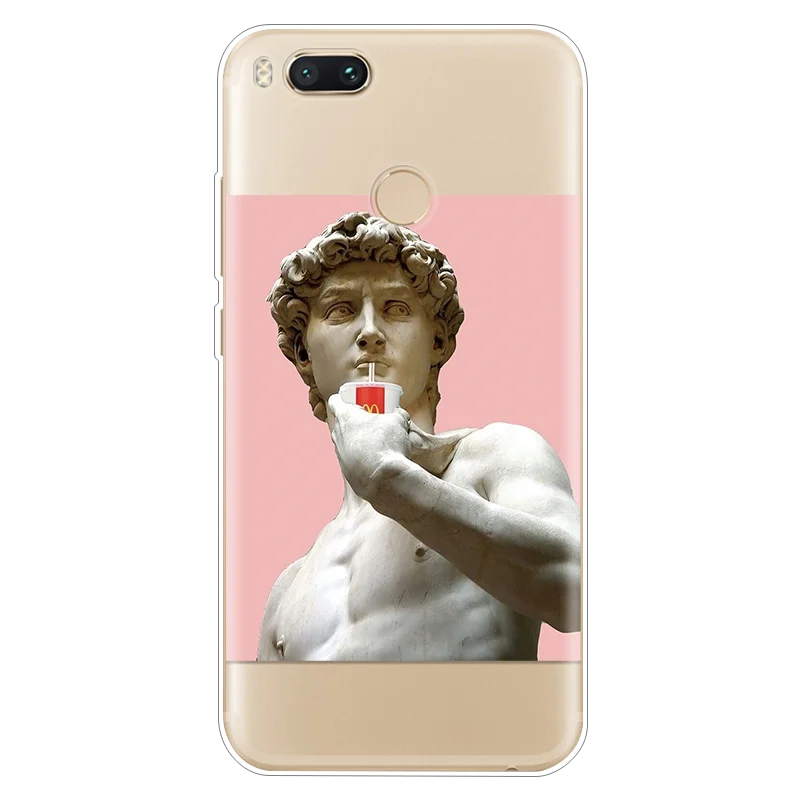 dwmdl2 Статуя Давида для Xiaomi mi Play 8 9 SE Lite A1 A2 5X 6X mi x 2s 3 мягкий чехол из ТПУ для Red mi 7 6A S2 Note 5A 4X4 5 Plus 6 Go чехол - Цвет: dwmdl2