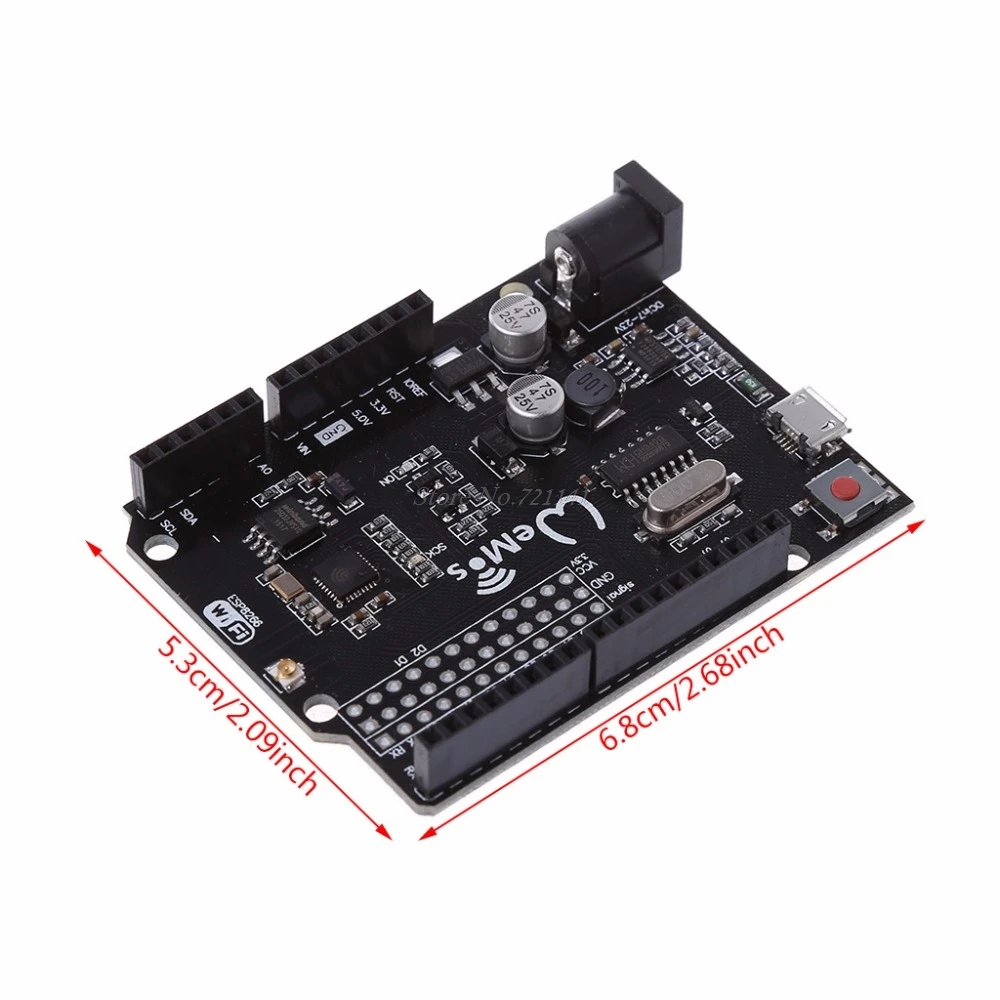 Аналоговый Wi-Fi D1R2 D1 R2 ESP8266 + 32 Мб Flash для интегральных схем Uno R3 Прямая поставка |