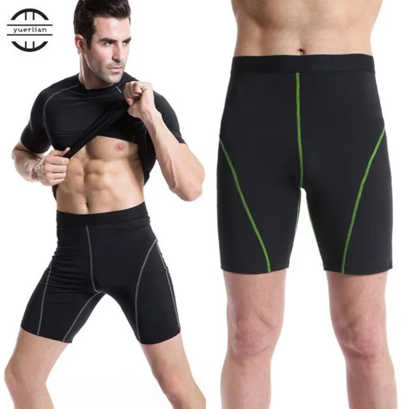 Мужские облегающие шорты для фитнеса Pro крутые эластичные дышащие