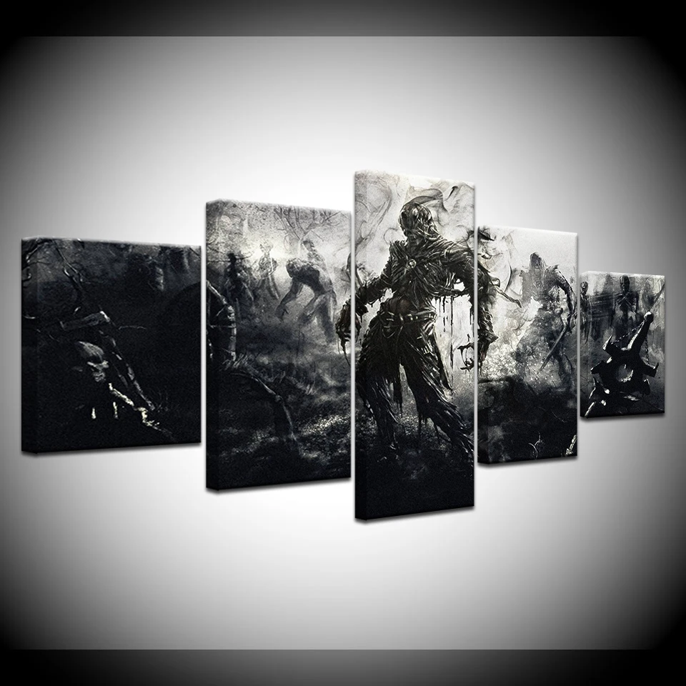 

5 Pieces ModularDevil Soldiers Modern Home Wall Decor Canvas Picture Art HD Print Painting On Canvas For Living Room Artwork
