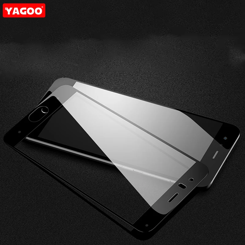 Yagoo черная рамка стекло для Xiaomi Mi 6 телефон Fulll крышка край экрана протектор