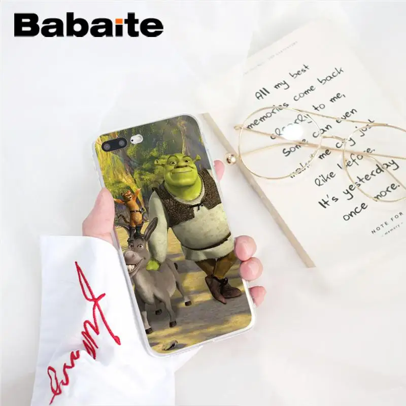A13 Babaite Забавный Шрек Мягкий Силиконовый ТПУ чехол для телефона iPhone X XS MAX 6 6S 7 7plus 8 8Plus 5 5S XR 10 Чехол - Цвет: A13