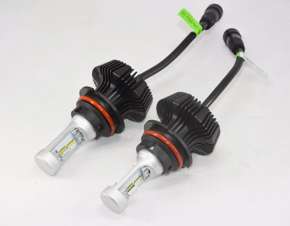 1 Комплект 9004 HB1 50 Вт 8000LM G7 светодиодный фары комплект LUMI светодиодный luxeon ZES 32SMD чипы безвентиляторный 6500 K белый Hi/Низкий двухлучевой 9007 H13 H4