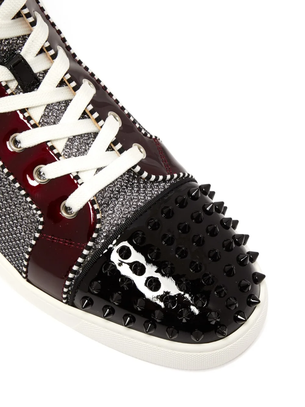 Unisex Fashion Casual Sneakers Luxury Rivets Round Toe High Top Bottom Boots Flat Platform Breathable Patchwork Brand Shoes Men |