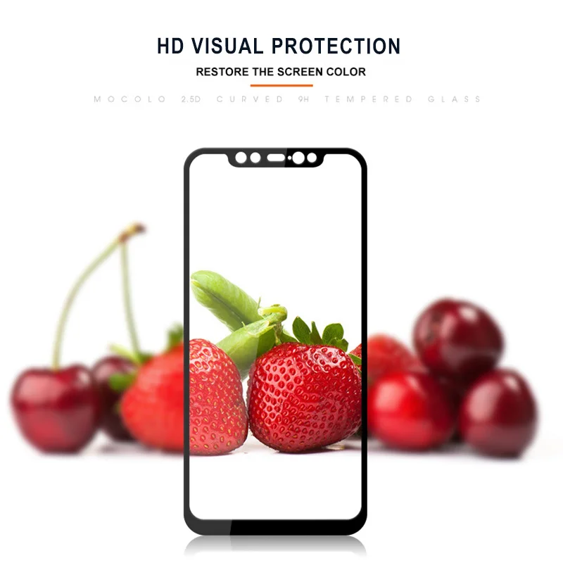 ESVNE 3D Full cover 9H protective glass on For Xiaomi PocoPhone F1 Tempered Glass HD Screen Protector | Мобильные телефоны и