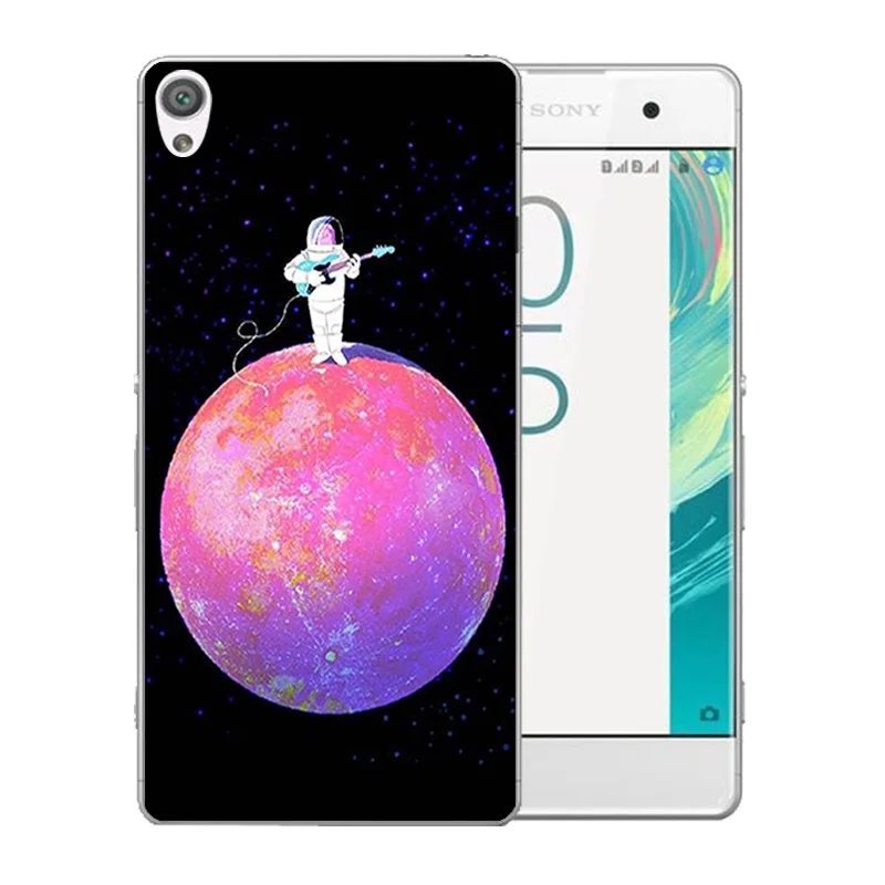 5 0 дюйма для Sony Xperia XA F3111 космический мир шаблон Мягкий Силиконовый ТПУ прозрачный