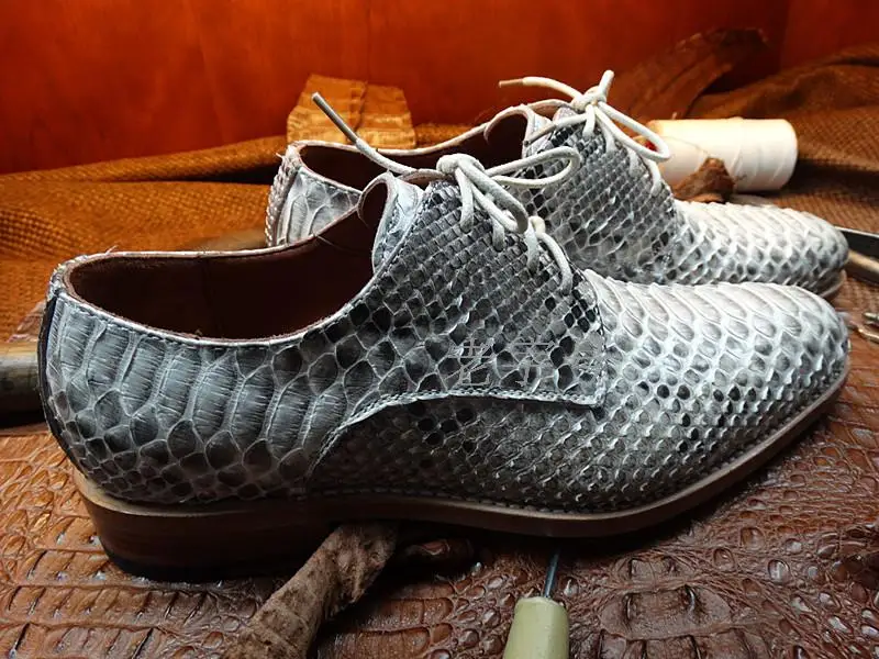 Роскошная обувь для мужчин Sipriks по индивидуальному заказу Goodyear Welt мужская Питон