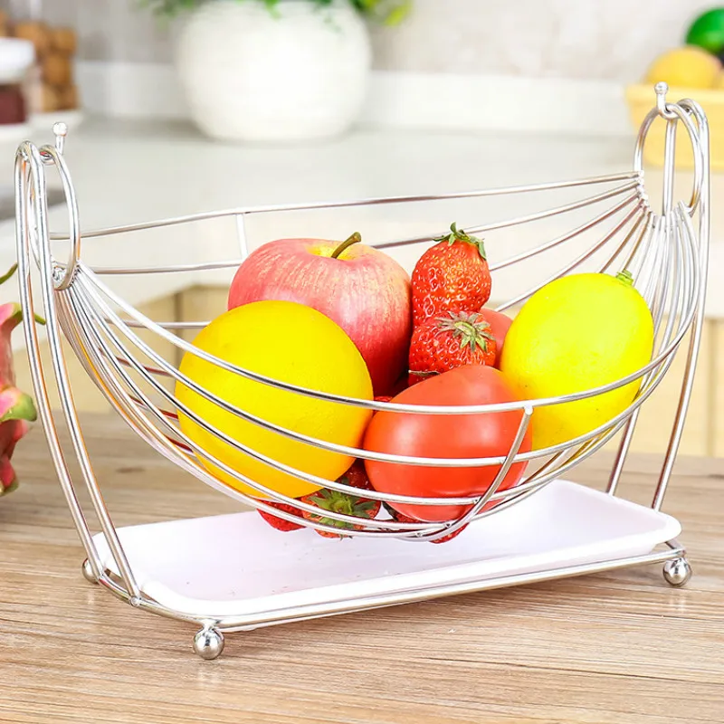 Креативная домашняя Фруктовая тарелка из нержавеющей стали для гостиной