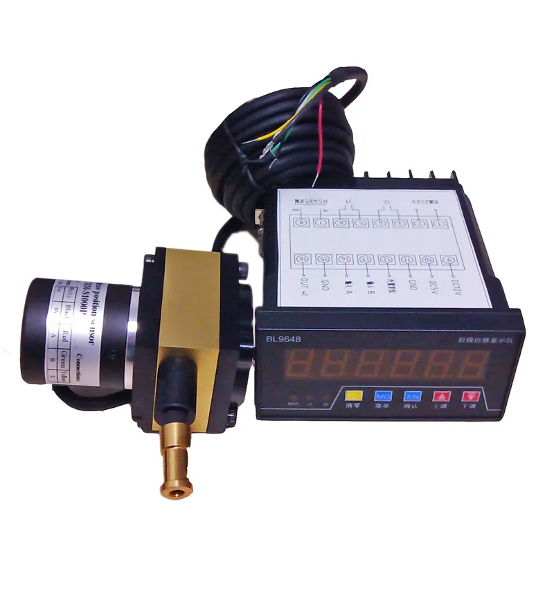 CALT CESI S1000P C03 0 04 мм/pulse resoluion draw wire encoder с 6 цифровыми дисплейными счетчиками