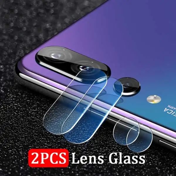 2PCS Lens Glass ONLY Защитное стекло для камеры для huawei P20 Pro, закаленное стекло+ металлическое защитное кольцо для объектива камеры заднего вида, полное покрытие для huawei P20 - Цвет: 2PCS Lens Glass ONLY