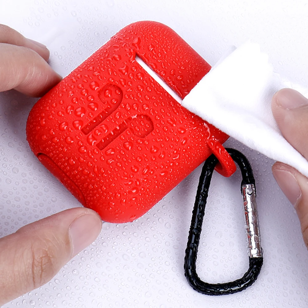 5 шт./компл. Силиконовые чехлы с цепочкой для ключей крюк для Apple Airpods защитный чехол ремень держатель Air стручок селфи-Палка с Bluetooth гарнитура аксессуары