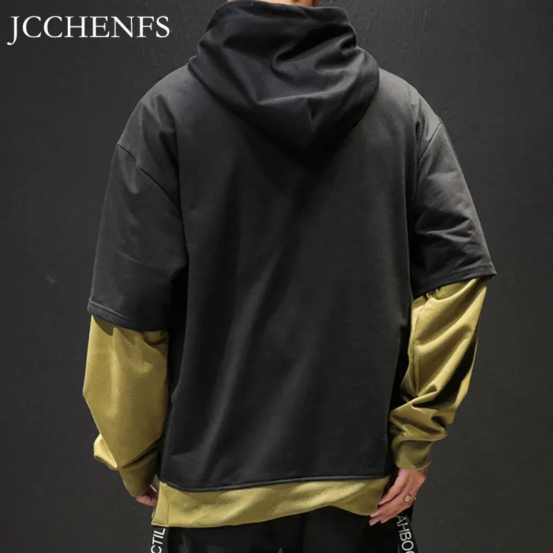 JCCHENFS 2019 демисезонный хип хоп толстовка с капюшоном негабаритных топы