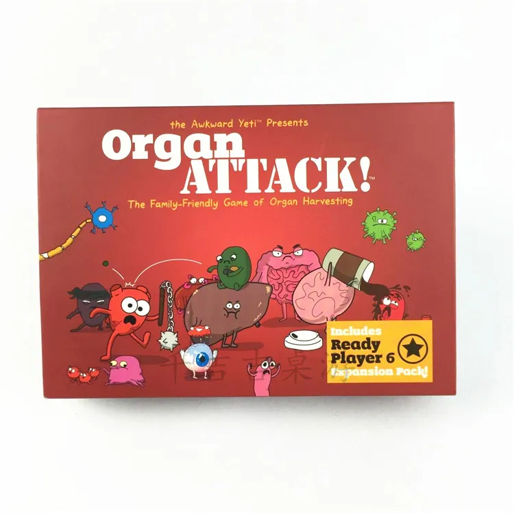 Взрослая настольная игра карта органа атака карточная английская