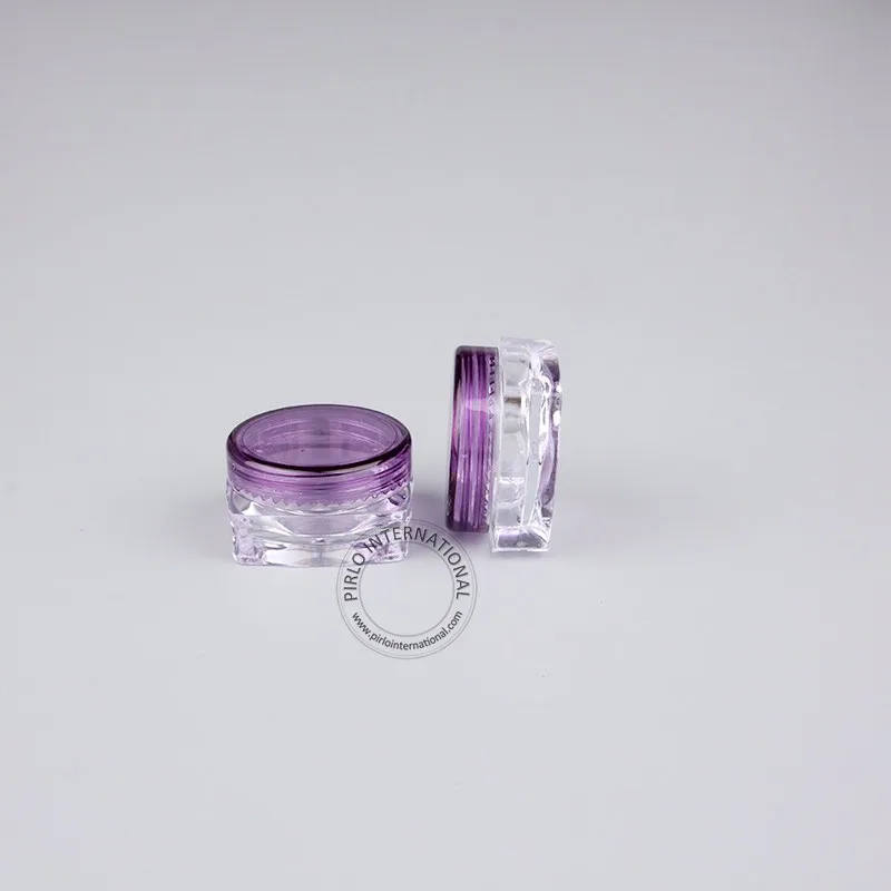Бесплатная доставка 50 шт./лот 3 г пустой Пластик крем для лица Jar Очистить